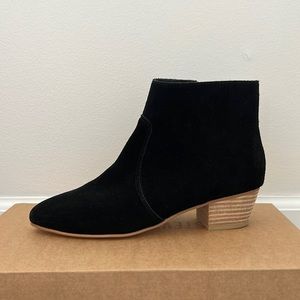 Soludos black suede booties. Size 8
